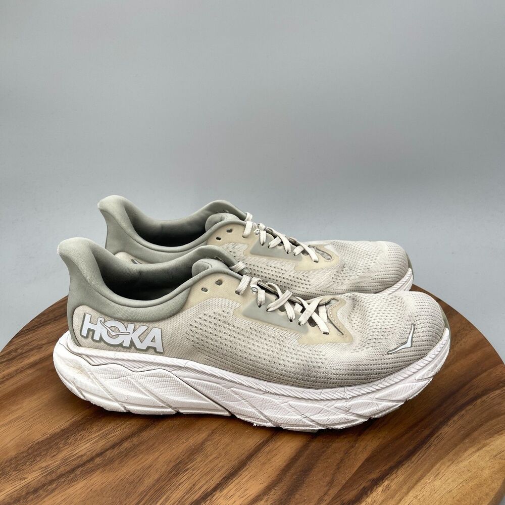 Hoka One One Arahi 7 Shoes Mens Size 11.5D Beige Running Comfort Walking Sneaker